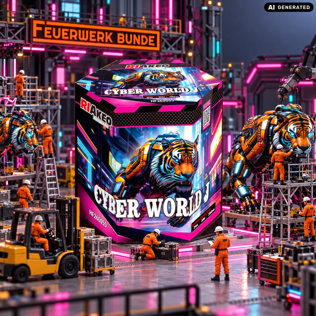 Cyber World Pinkener Löwe